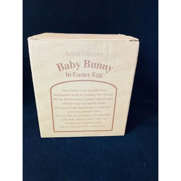 Anne Geddes Baby Bunny in Easter Egg No F714651 Caucasian Collectable Vntg 2000 - Picture 12 of 12